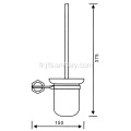 Porte-brosse à toilette Verre givré en céramique